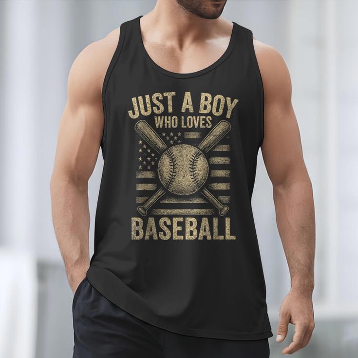 Just a Boy Who Loves Baseball Men Tank Top Just a Boy Who Loves Baseball Men Tank Top