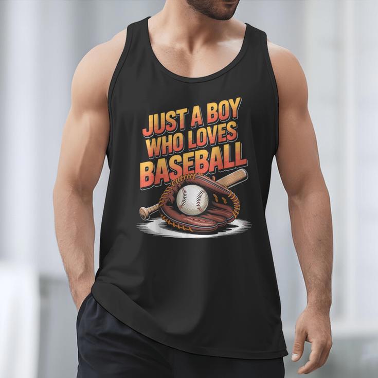 Just A Boy Who Loves Baseball Player Kids Men Tank Top Just A Boy Who Loves Baseball Player Kids Men Tank Top