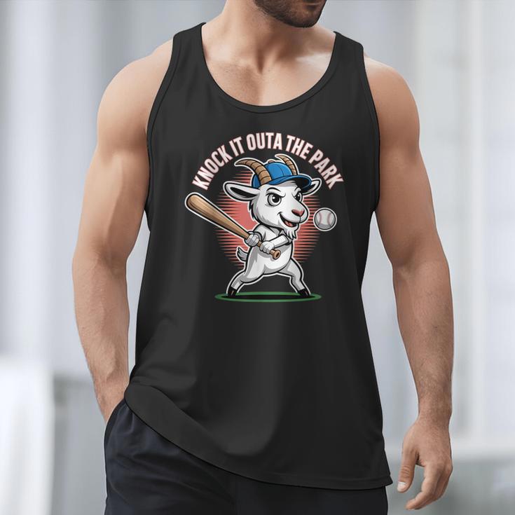 Knock It Outa The Park Baseball Goat Home Run Men Tank Top Knock It Outa The Park Baseball Goat Home Run Men Tank Top