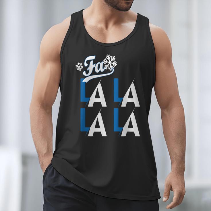 LA Baseball Fan Christmas FA La La Holiday Blue Theme Men Tank Top LA Baseball Fan Christmas FA La La Holiday Blue Theme Men Tank Top