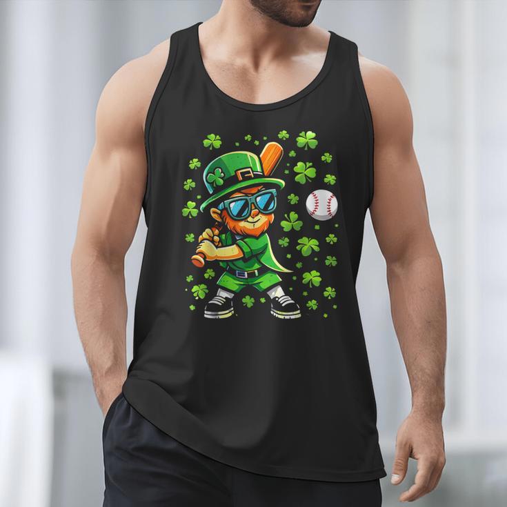 Leprechaun Playing Baseball Happy St Patricks Day Men Boys Men Tank Top Leprechaun Playing Baseball Happy St Patricks Day Men Boys Men Tank Top