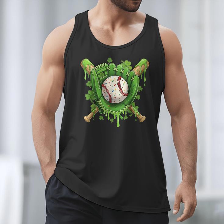 Lucky Shamrock Baseball Gloves Drip St Patrick's Day Boys Men Tank Top Lucky Shamrock Baseball Gloves Drip St Patrick's Day Boys Men Tank Top
