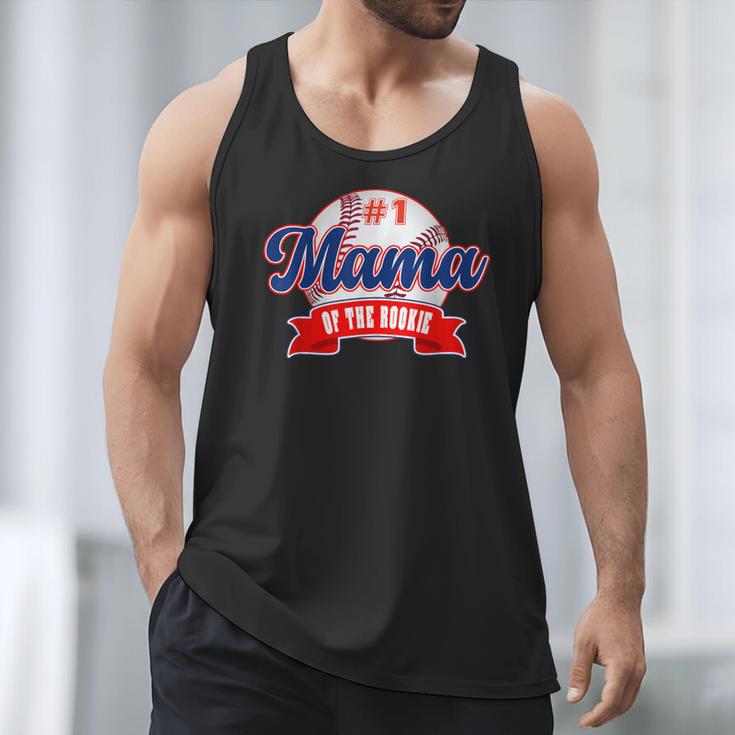Mama Rookie Of Year 1st Birthday Baseball Theme Matching Men Tank Top