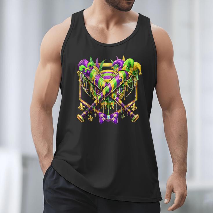 Mardi Gras Baseball Jester Hat New Orleans Men Women Kid Men Tank Top