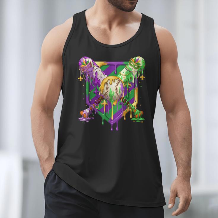 Mardi Gras Ice Cream Drip Baseball Sports For Men Women Kids Men Tank Top Mardi Gras Ice Cream Drip Baseball Sports For Men Women Kids Men Tank Top