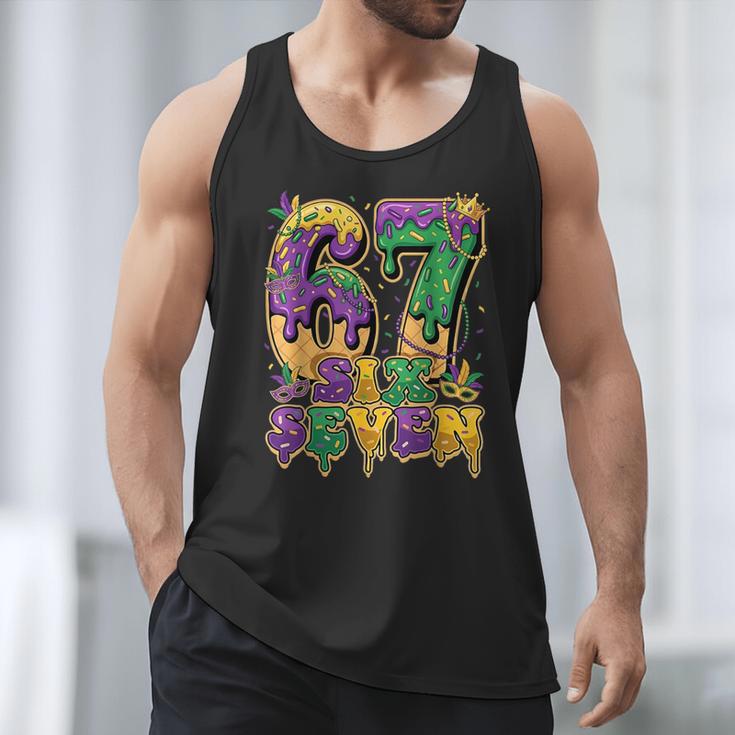 Mardi Gras Six Seven Baseball Drip Number 6 7 Meme Men Tank Top Mardi Gras Six Seven Baseball Drip Number 6 7 Meme Men Tank Top