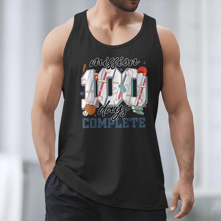 Mission 100 Days Complete Baseball 100th Day Of School Boys Men Tank Top