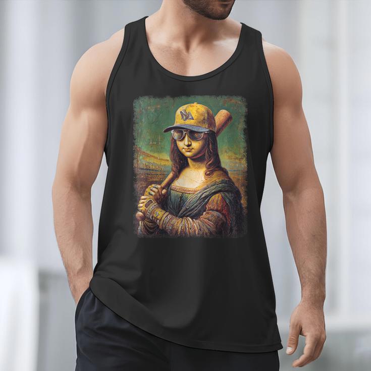 Mona Lisa Baseball Trending Aesthetic Streetwear Men Tank Top