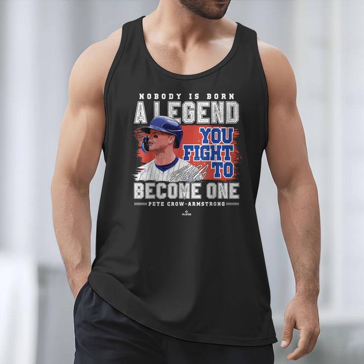 Nobody Is Born A Legend Pete Crow Armstrong Chicago Baseball Men Tank Top Nobody Is Born A Legend Pete Crow Armstrong Chicago Baseball Men Tank Top