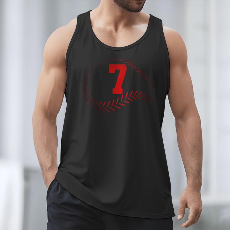 Number 7 Years Baseball 7TH Birthday Men Tank Top