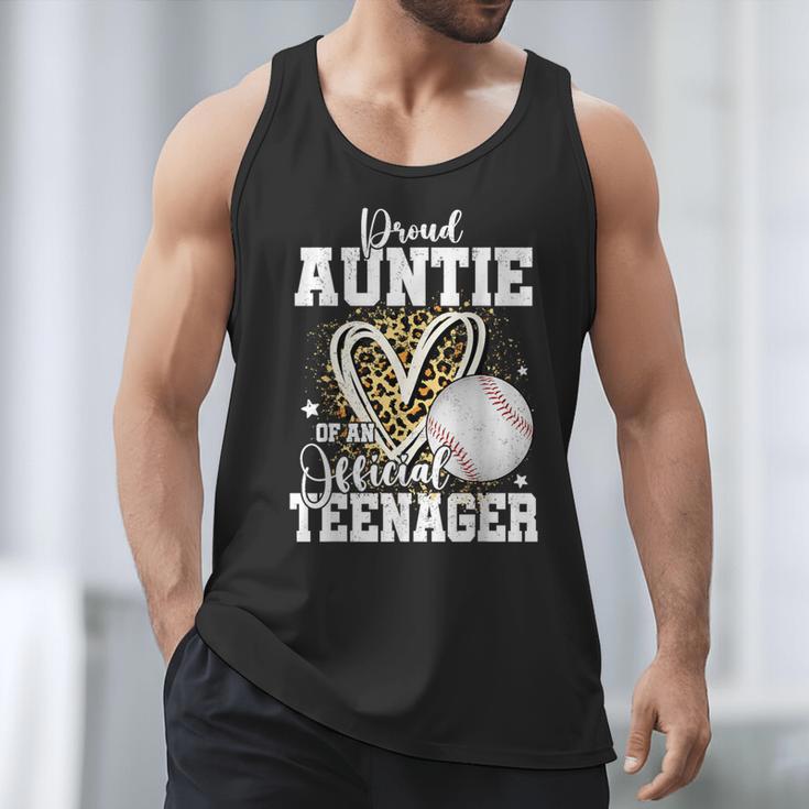 Proud Auntie Of An Official Teenager 13th Birthday Baseball Men Tank Top