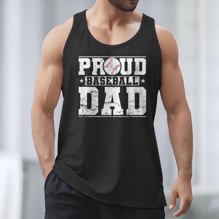 Proud Baseball Dad Sports Father Baseball Fan Men Tank Top