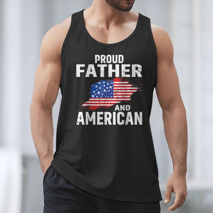 Proud Father And American Flag Baseball Dad Father Patriotic Men Tank Top Proud Father And American Flag Baseball Dad Father Patriotic Men Tank Top