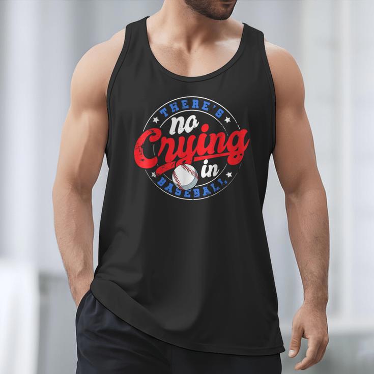 There Is No Crying In Baseball Game Baseball Dad Men Tank Top There Is No Crying In Baseball Game Baseball Dad Men Tank Top