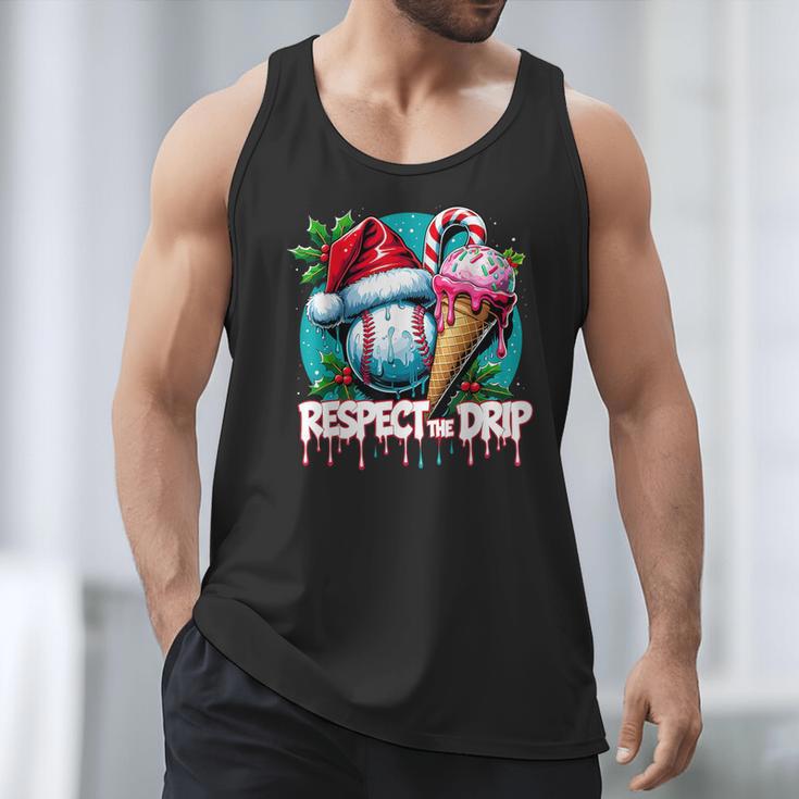Respect The Drip Baseball Christmas Holiday Men Tank Top