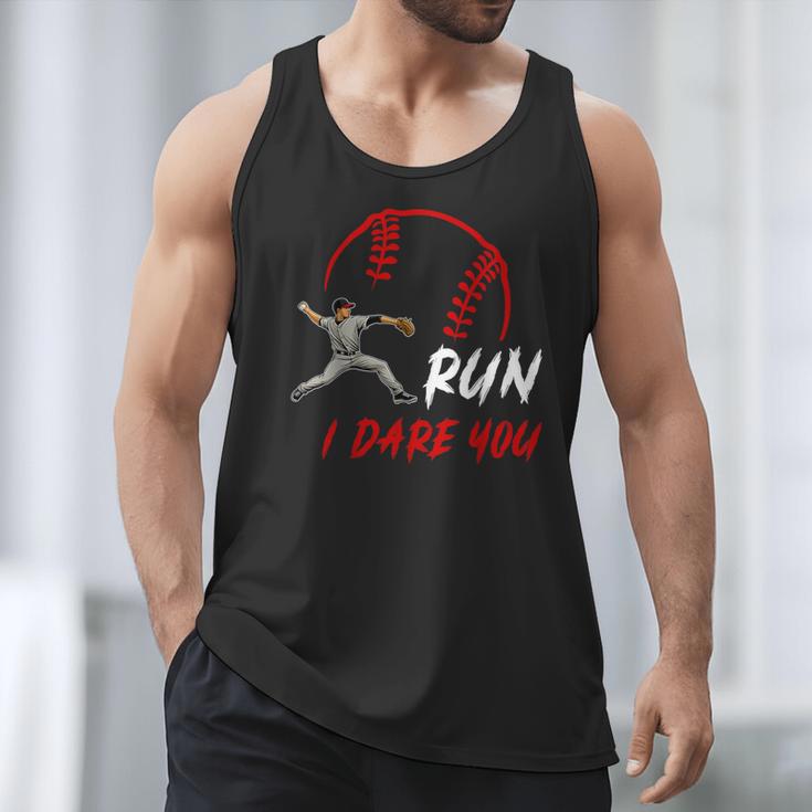 Run Steal I Dare You Humor Baseball Catcher Vintage Men Tank Top Run Steal I Dare You Humor Baseball Catcher Vintage Men Tank Top