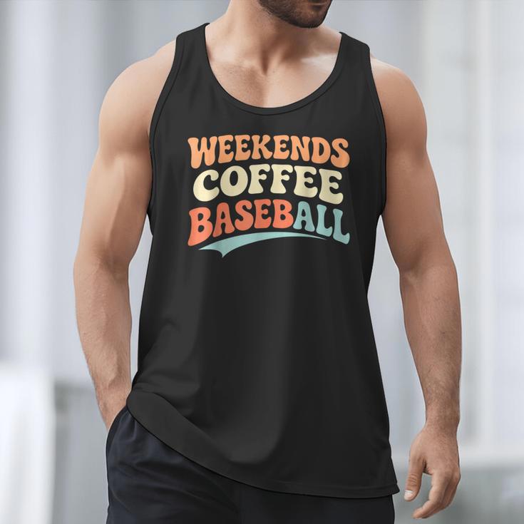 Weekends Coffee Baseball Retro Vibes Men Tank Top Weekends Coffee Baseball Retro Vibes Men Tank Top