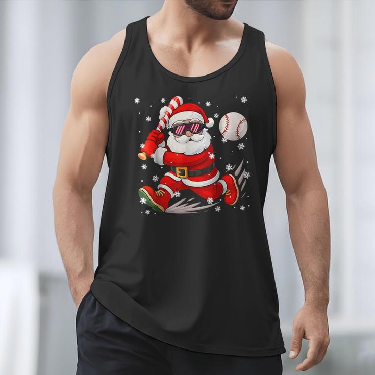 Santa Baseball Christmas Pajamas Xmas Men Boy Toddlers Men Tank Top