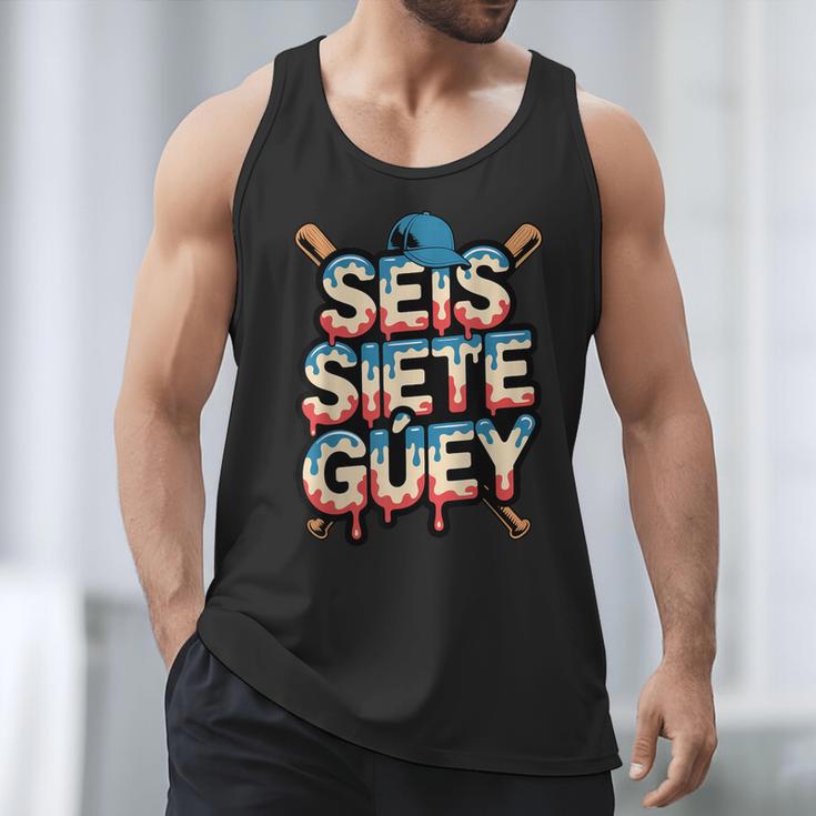 SEIS Siete Guey Baseball Drip Mexico Spanish 67 Slang Boys Men Tank Top