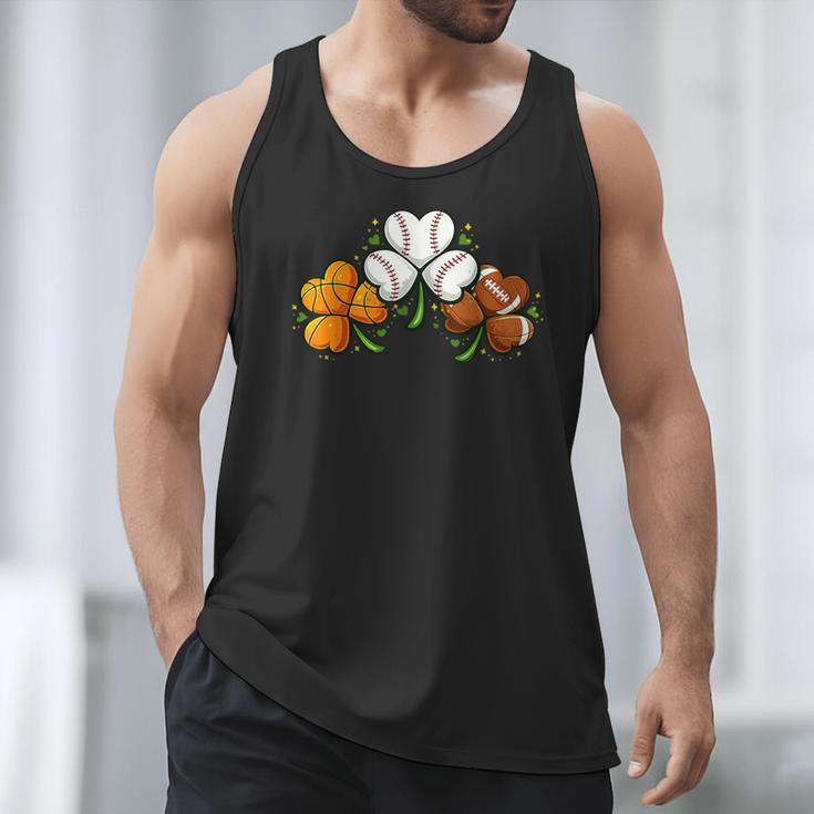 Shamrock Baseball Basketball Football St Patricks Day Men Tank Top Shamrock Baseball Basketball Football St Patricks Day Men Tank Top