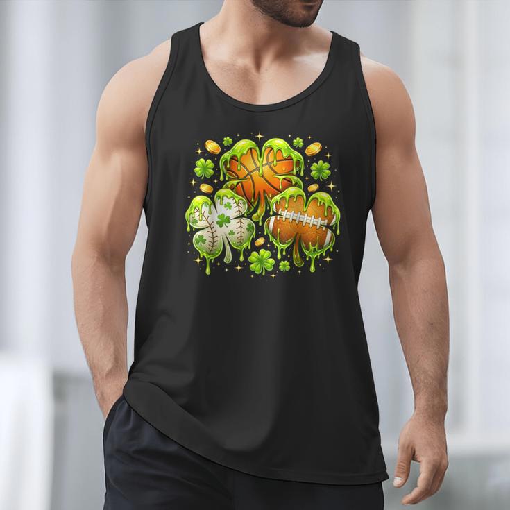 Shamrock Basketball Baseball Drip St Patrick's Day Boys Men Men Tank Top Shamrock Basketball Baseball Drip St Patrick's Day Boys Men Men Tank Top
