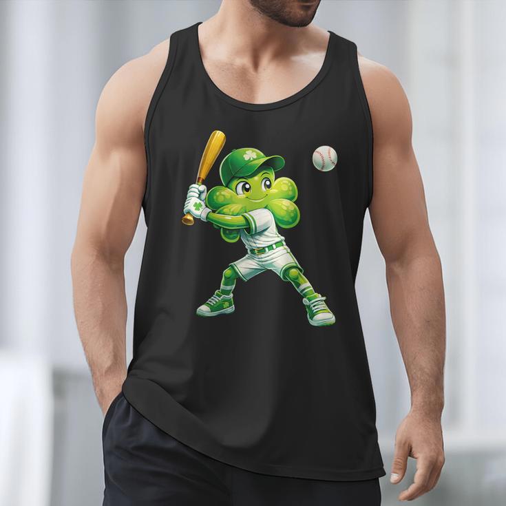 Shamrock Playing Baseball St Patricks Day Men Boys Kid Men Tank Top Shamrock Playing Baseball St Patricks Day Men Boys Kid Men Tank Top