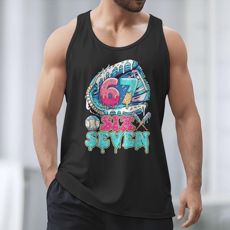 Six Seven 67 Ice Cream Drip Baseball For Boy Kids Youth Men Tank Top Six Seven 67 Ice Cream Drip Baseball For Boy Kids Youth Men Tank Top