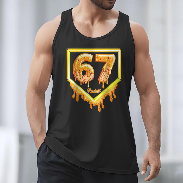 Six Seven 67 Meme Gen Alpha Slang Baseball 101 Men Tank Top