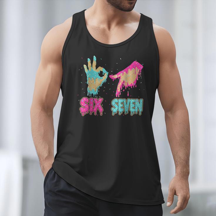 Six Seven 67 Meme Ice Cream Drip Baseball For Boy Kids Men Tank Top