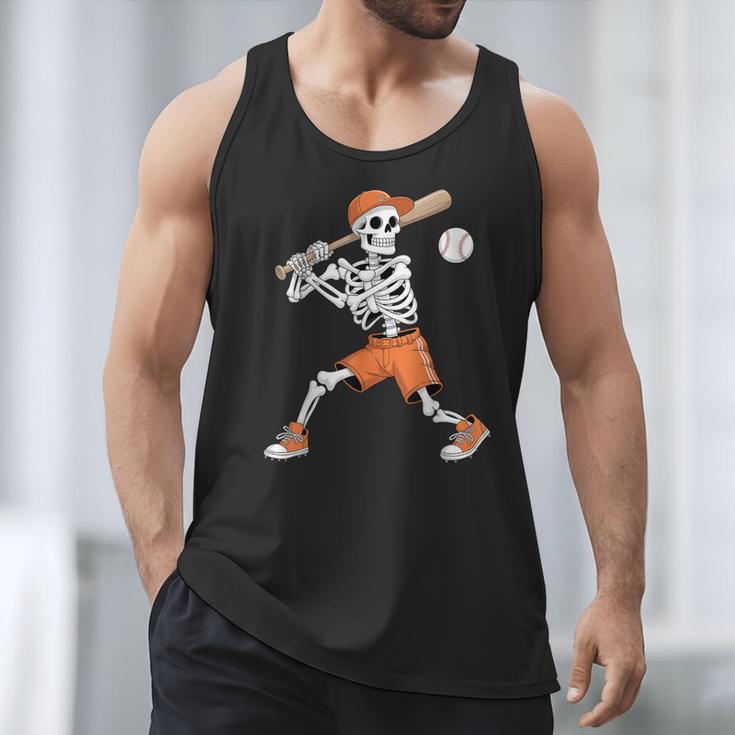 Skeleton Batting Baseball Halloween Men Tank Top Skeleton Batting Baseball Halloween Men Tank Top