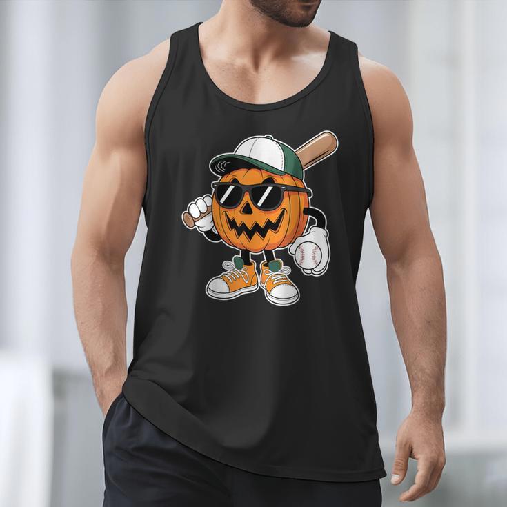 Spooky Jack O Lantern Baseball Halloween Costumes Boys Men Tank Top Spooky Jack O Lantern Baseball Halloween Costumes Boys Men Tank Top