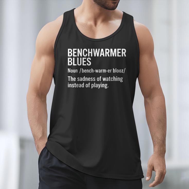 Sport Definition Baseball Soccer Benchwarmer Blues Men Tank Top