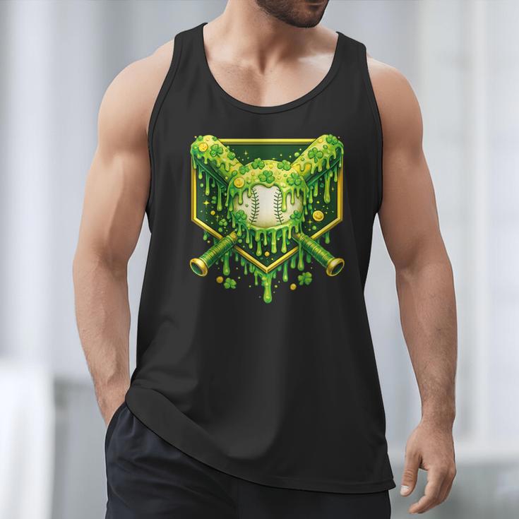 St Patrick's Day Baseball Boys Ice Cream Drip Youth Kids Men Tank Top