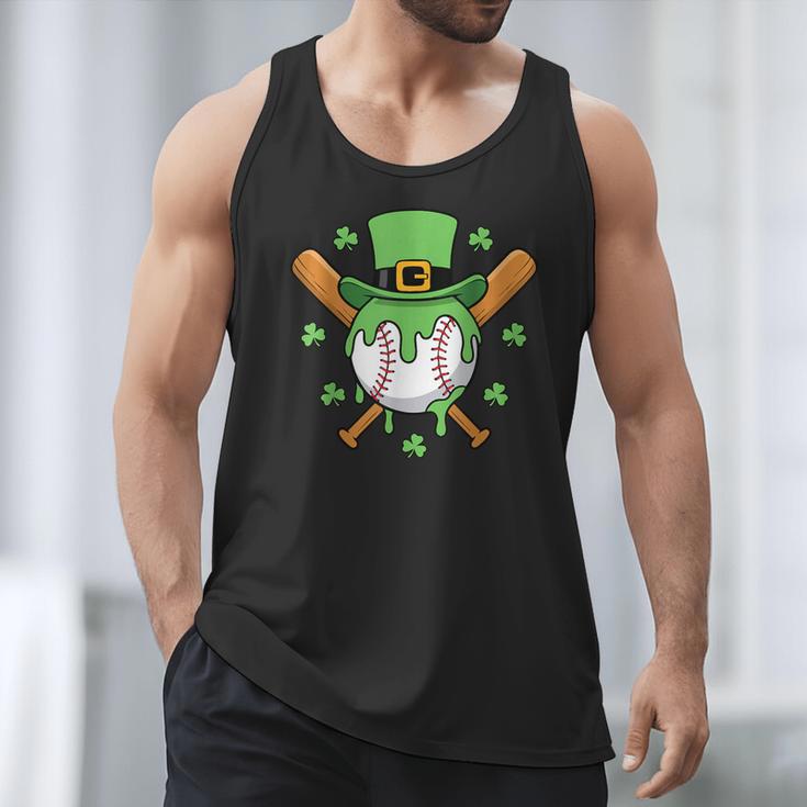 St Patricks Day Baseball Drip Ice Cream Baseball Home Plate Men Tank Top St Patricks Day Baseball Drip Ice Cream Baseball Home Plate Men Tank Top
