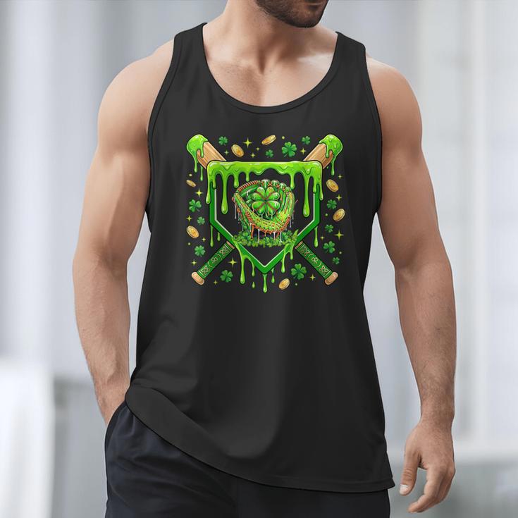 St Patricks Day Baseball Ice Cream Shamrock Baseball Player Men Tank Top St Patricks Day Baseball Ice Cream Shamrock Baseball Player Men Tank Top