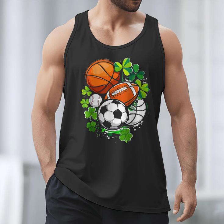 St Patricks Day Shamrock Basketball Baseball Football Soccer Men Tank Top St Patricks Day Shamrock Basketball Baseball Football Soccer Men Tank Top