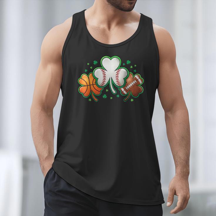 St Patricks Day Shamrock Sports Baseball Basketball Football Men Tank Top St Patricks Day Shamrock Sports Baseball Basketball Football Men Tank Top