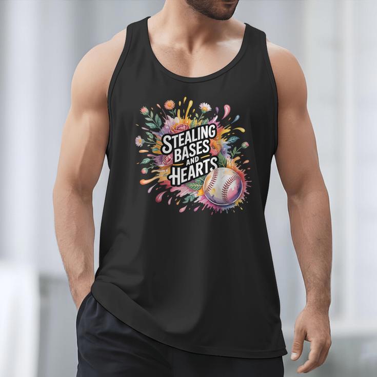 Stealing Bases And Hearts Baseball Puns Sports Men Tank Top Stealing Bases And Hearts Baseball Puns Sports Men Tank Top