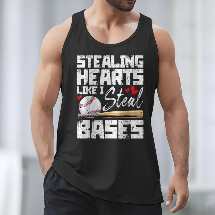 Stealing Hearts Like I Steal Bases Baseball Valentines Men Tank Top Stealing Hearts Like I Steal Bases Baseball Valentines Men Tank Top