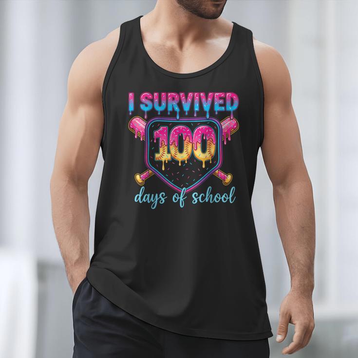 I Survived 100 Days Of School Baseball 100th Day Kids Girls Men Tank Top I Survived 100 Days Of School Baseball 100th Day Kids Girls Men Tank Top