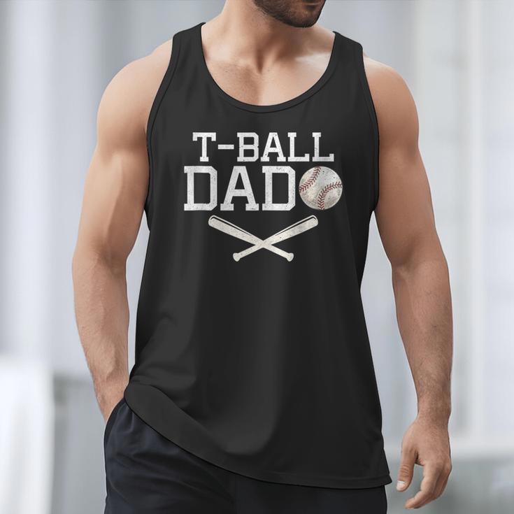 T-Ball Dad For Father's Day Baseball Daddy Teeball Dad Men Tank Top