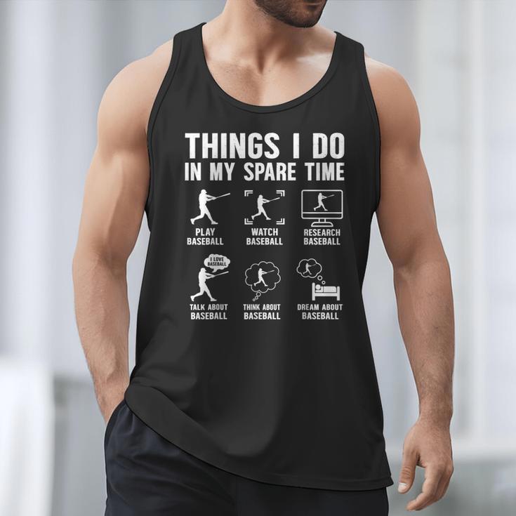 Things I Do In My Spare Time Baseball Lovers Kids Boys Men Tank Top Things I Do In My Spare Time Baseball Lovers Kids Boys Men Tank Top