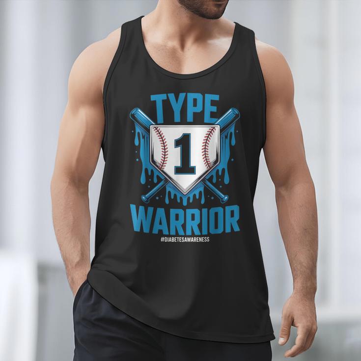 Type 1 Warrior Diabetes Awareness Baseball Enthusiasts Men Tank Top Type 1 Warrior Diabetes Awareness Baseball Enthusiasts Men Tank Top