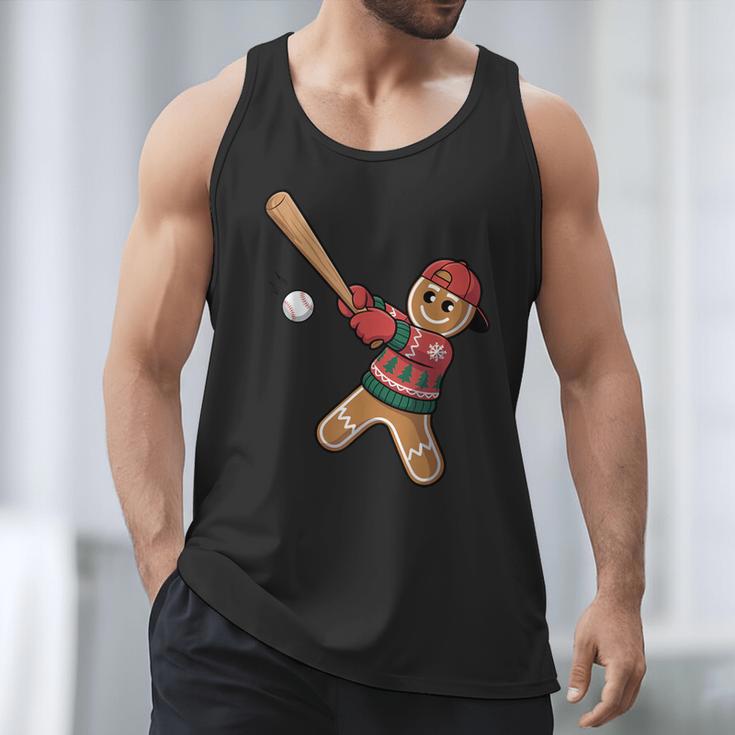 Ugly Christmas Sweater Gingerbread Baseball Toddler Kids Men Tank Top Ugly Christmas Sweater Gingerbread Baseball Toddler Kids Men Tank Top