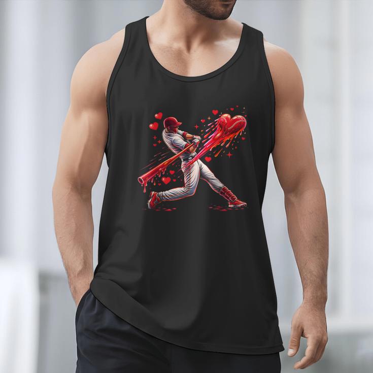 Valentine Baseball Player Drip Men Tank Top Valentine Baseball Player Drip Men Tank Top