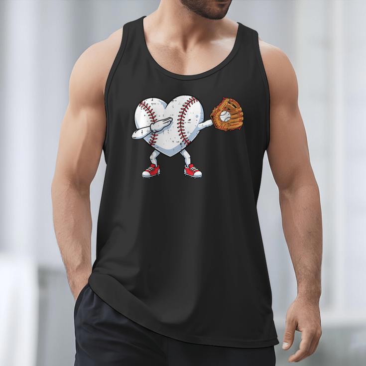 Valentines Day Baseball Ball Heart Dab Boys Kids Men Men Tank Top Valentines Day Baseball Ball Heart Dab Boys Kids Men Men Tank Top
