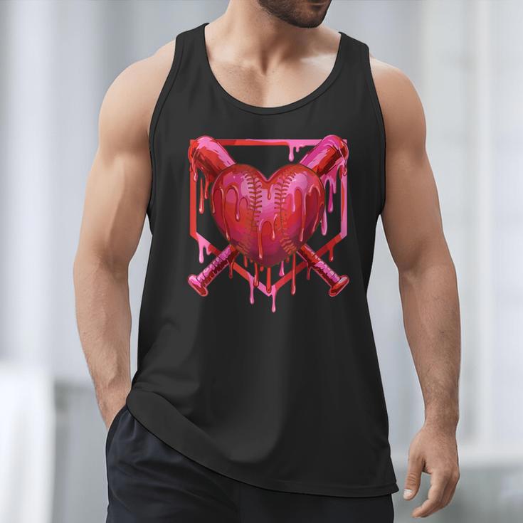 Valentines Day Baseball Red Heart Dab Boys Girls Kids Men Tank Top Valentines Day Baseball Red Heart Dab Boys Girls Kids Men Tank Top