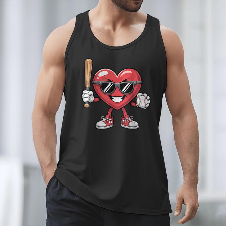 Valentines Day Heart Playing Baseball Boys Men Kids Girls Men Tank Top Valentines Day Heart Playing Baseball Boys Men Kids Girls Men Tank Top