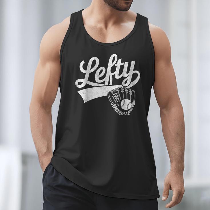 Vintage Baseball Tee Lefty Left Handed Baseball Player Men Tank Top Vintage Baseball Tee Lefty Left Handed Baseball Player Men Tank Top