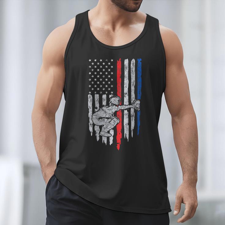 Vintage Baseball US Flag Tee Baseball Dad Player Coach Men Tank Top Vintage Baseball US Flag Tee Baseball Dad Player Coach Men Tank Top